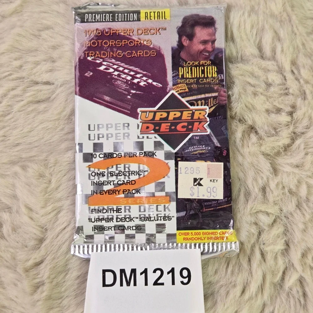 Lot of 3 1995 Upper Deck Motorsports Series 2 Racing Trading Card Packs Sealed